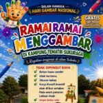 Hari Menggambar Nasional di Sukabumi, Kampung Tematik Sukuraga Ajak Warga Bebas Berkreasi di Alam Terbuka