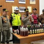 Razia Gabungan di Sukabumi, 585 Botol Miras Disita dari Sejumlah Titik Penjualan