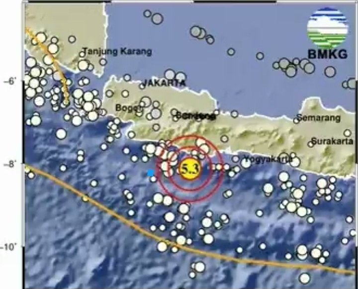 Gempa M 5,3 Guncang Barat Daya Pangandaran, Getarannya Dirasakan hingga Sukabumi