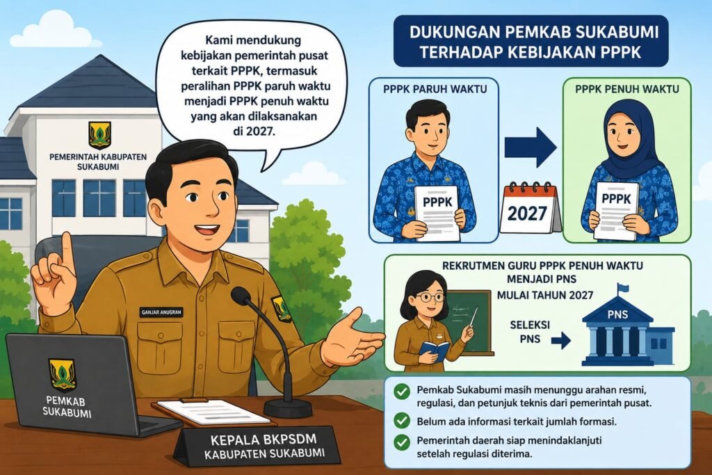 Pemkab Sukabumi Tunggu Arahan Teknis Soal PPPK Daerah Jadi ASN Pemerintah Pusat