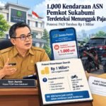 Sekitar 1.000 Kendaraan ASN Pemkot Sukabumi Terdeteksi Nunggak Pajak, Potensi PAD Capai Rp 1 Miliar