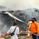 Sempat Padam, Kawasan TPA Sampah Cikundul  Sukabumi Kembali Kebakaran