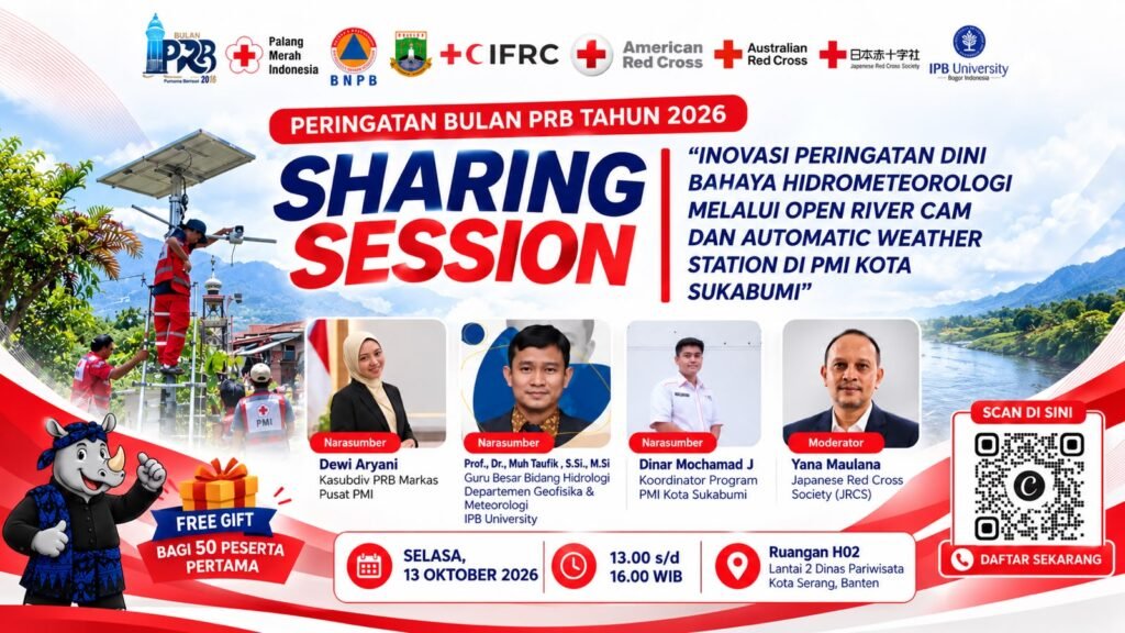 Peringatan Bulan PRB 2026, PMI Kota Sukabumi Angkat Sistem Peringatan Dini melalui ORC dan AWS