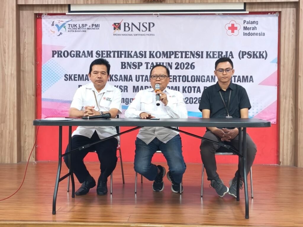 PMI Kota Bandung Tingkatkan Standar Pertolongan Pertama Lewat Sertifikasi Kompetensi BNSP