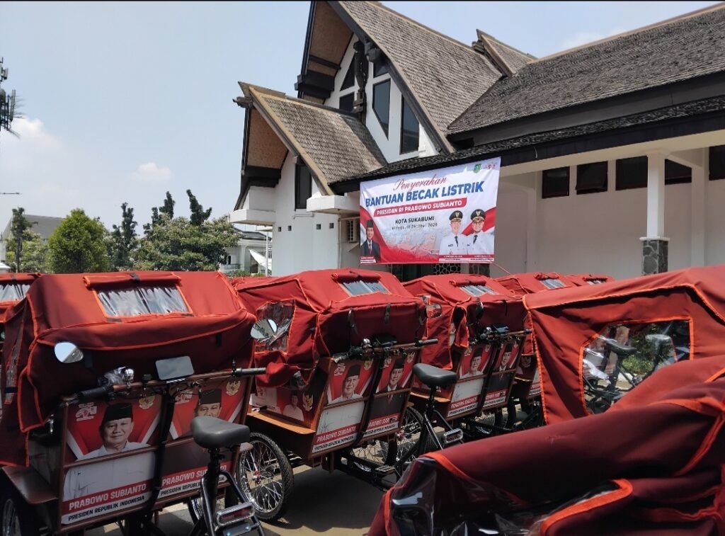 Bantuan Becak Listrik dari Presiden Prabowo, Dorong Penguatan Ekonomi Rakyat di Sukabumi